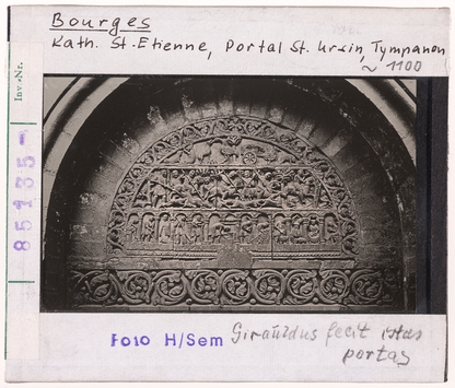 Vorschaubild Bourges: Saint-Ursin, Portal, Tympanon 